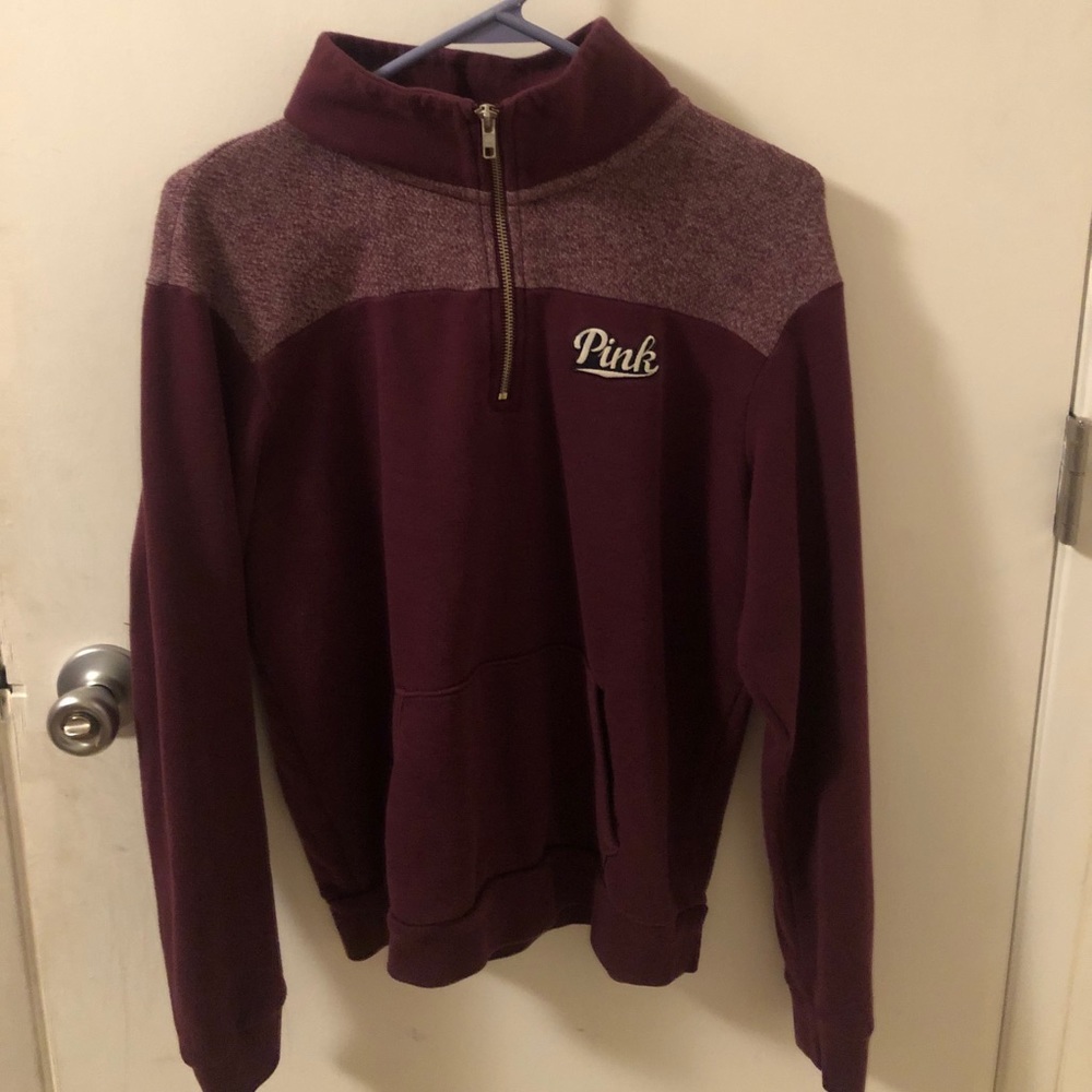 PINK zip up sweater